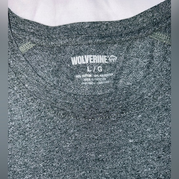 Wolverine NWT Men’s Size L Grey Moisture Wicking Long Sleeve Summer Shirt - Picture 4 of 7